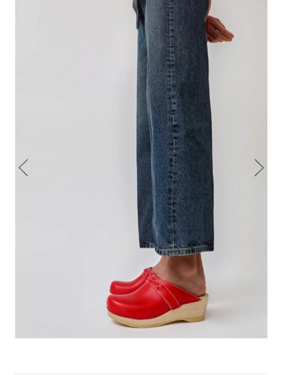 No. 6 Store Shoes - No. 6 Bridget Clog on Mid Wedge in Red